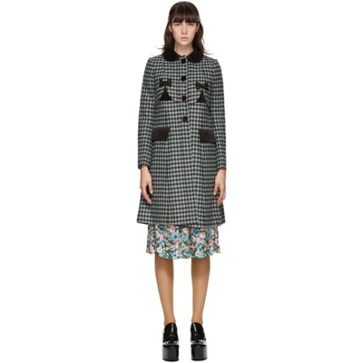 Marc Jacobs The Sunday Best Long Wool Coat In Blue