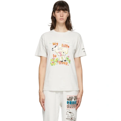 Marc Jacobs Magda Archer Graphic T-shirt In 134 Vintwht