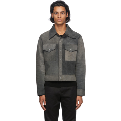 Maison Margiela Reversible Suede And Leather Jacket In 900 Black