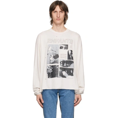 Enfants Riches Deprimes Off-white Tragedy Long Sleeve T-shirt In Cream