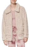 Marc New York Performance Women's Ultra Soft Faux Fur Patch Pocket Jacket In Stone