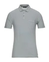 Zanone Polo Shirts In Grey