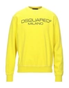 Dsquared2 Sweatshirts In Yellow