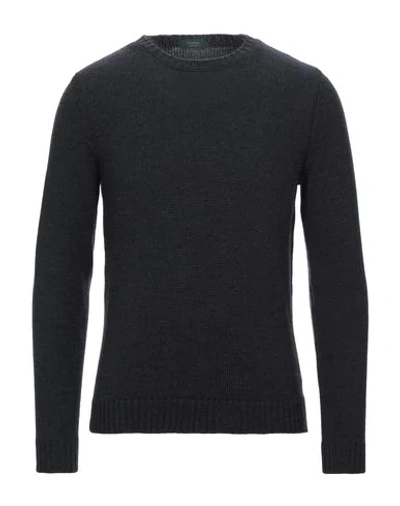 Zanone Sweaters In Steel Grey