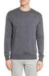 Peter Millar Crown Crewneck Sweater In Charcoal