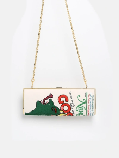 The Marc Jacobs Multicolor The Mag Bag Clutch In Green