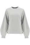 Ganni Software Isoli Crewneck Sweatshirt In Grey