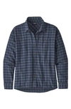 Patagonia Driving Song Flannel Shirt In Salina Dolomite Blue