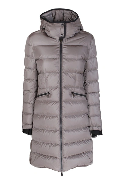 Moncler Betulong Down Jacket Featuring Hood In Grey