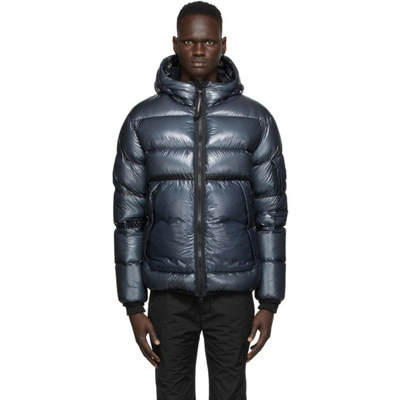 C.p. Company Hooded D.d. Shell Down Jacket In Blue