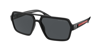 Prada Polarized Dark Grey Rectangular Mens Sunglasses Ps 01xs Dg002g 59