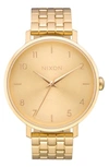 Nixon The Arrow Bracelet Watch, 38mm In Gold