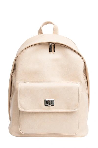Beis The 2-in-1 Faux Leather Backpack In Beige