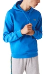 Lacoste Cotton Blend Regular Fit Hoodie In Utramarine