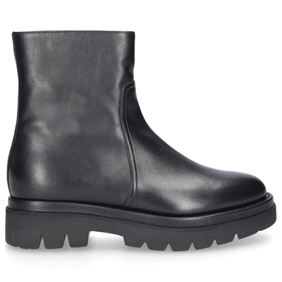 Santoni Ankle Boots 58956 Calfskin In Black