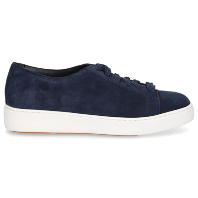 Santoni Low-top Sneakers 60442 In Blue