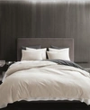 Vera Wang Waffle Pique Duvet Cover Set, Queen In Light Beige