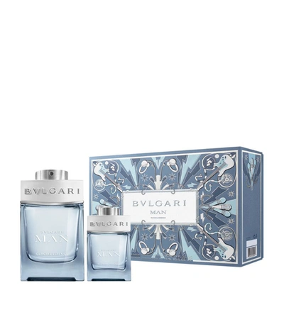 Bvlgari Man Glacial Essence Fragrance Gift Set (100ml) In White