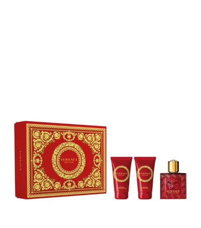Versace Eros Flame Fragrance Gift Set In White