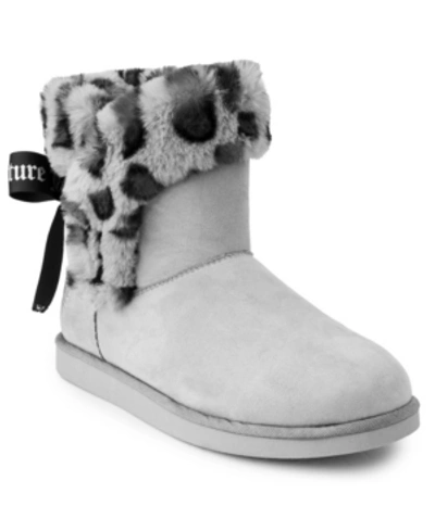 Juicy Couture Women's King Winter Boots Women's Shoes In Gray Suede,faux Fur