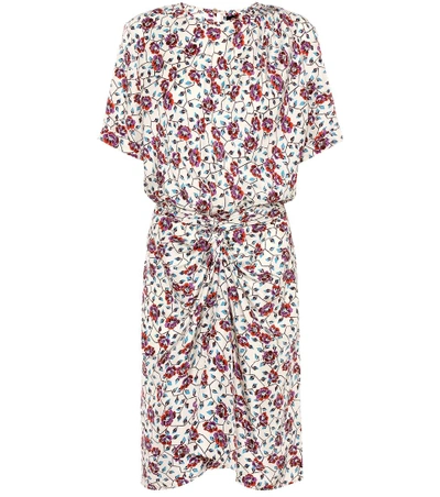 Isabel Marant Rehora Short-sleeve Dress, Neutral Pattern In Ecru | ModeSens