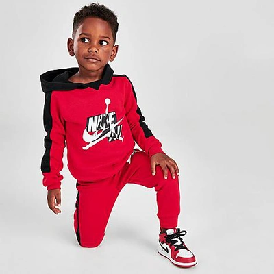 Nike Babies Jordan Kids Toddler Pullover Hoodie And Jogger Pants Set In Red ModeSens