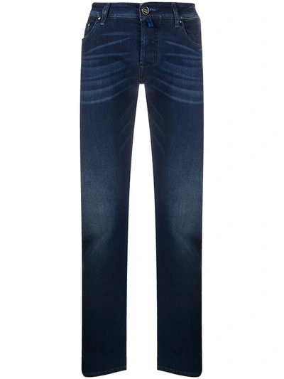 Jacob Cohen Faded Slim Jeans In Blue
