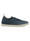 Loro Piana Soho Walk Nubuk Sneakers In Jeans