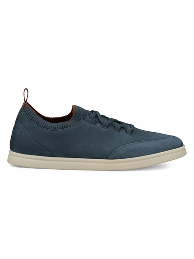 Loro Piana Soho Walk Nubuk Sneakers In Indigo