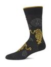 Marcoliani Tiger Cotton Socks In Charcoal