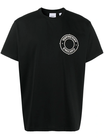 Burberry Laydon Cotton T-shirt In Black