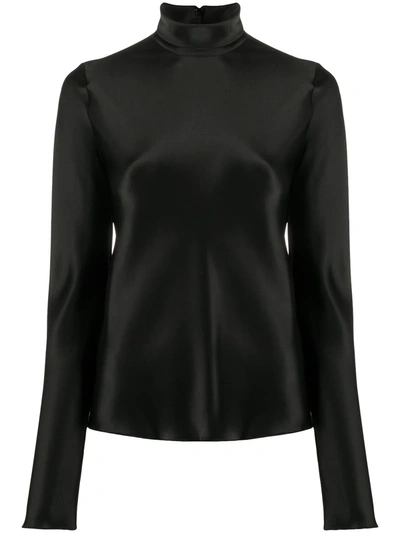 Nanushka Eva High-neck Top In Black