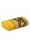Versace I Heart Baroque Face Towel In Gold