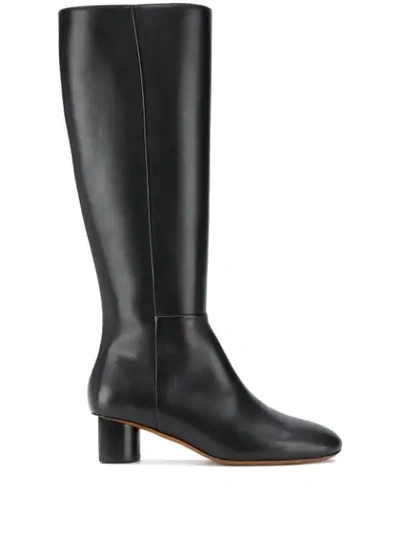 Clergerie Pam Block-heel Boots In Black