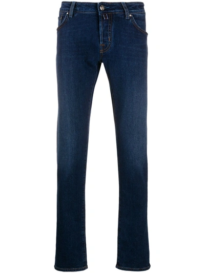Jacob Cohen Pocket-detail Slim-fit Jeans In Blue