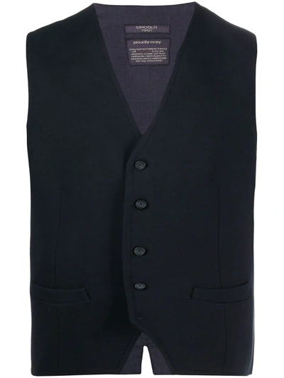 Circolo 1901 Buttoned-up Waistcoat In Blue