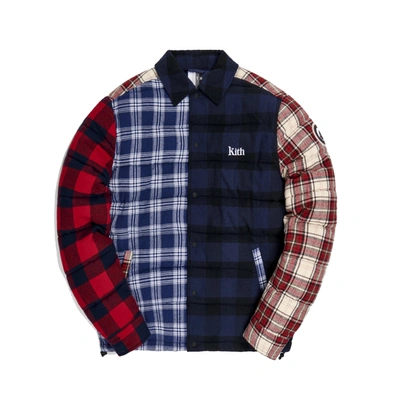 Pre-owned Kith Murray Quilted Shirt Jacket Plaid/multi