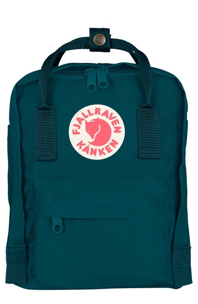 Fjall Raven Mini Kanken Water Resistant Backpack In Glacier Green