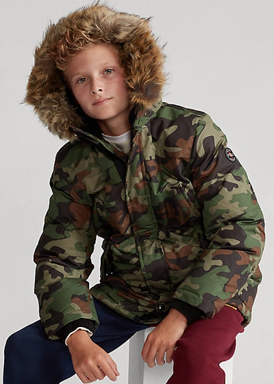 Faux Fur Trim Ralph Lauren Camo Parka Polo Ralph Lauren Camo