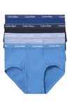 Calvin Klein 4-pack Briefs In Blue Multi/ Minnow/ Shoreline