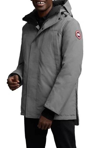Canada Goose Sanford 625 Fill Power Down Hooded Parka In Boulder Grey