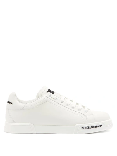 Dolce & Gabbana White Portofino Low-top Sneakers