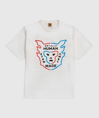 Human Made Dual Coloured Logo T-shirt In White