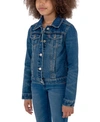 Levi's Girls' Cotton-blend Denim Trucker Jacket - Big Kid In Blue