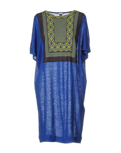 M Missoni Short Dress In Azure