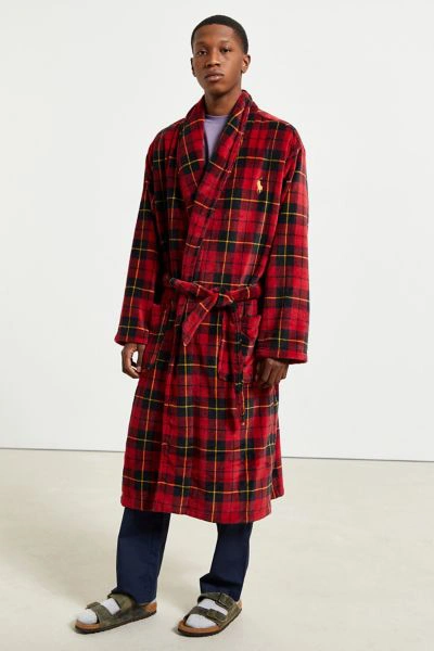 Polo Ralph Lauren Men's Shawl-collar Robe In Red