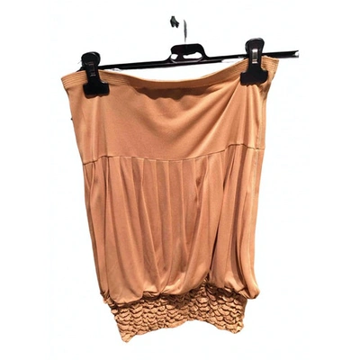 Pre-owned Saint Laurent Mid-length Skirt In Beige