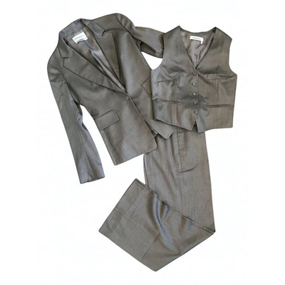 Pre-owned Saint Laurent Grey Wool Jumpsuit