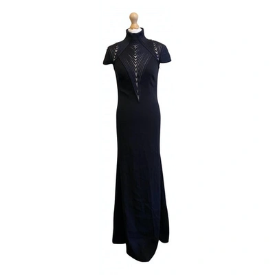 Pre-owned Ralph Lauren Silk Maxi Dress In Black