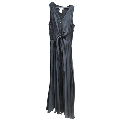 Pre-owned Pierre Balmain Black Silk Dress